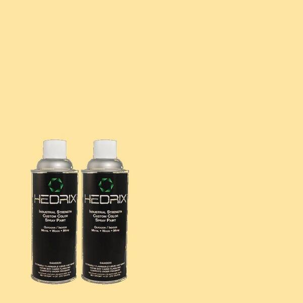 Hedrix 11 oz. Match of 310A-3 Manila Tint Gloss Custom Spray Paint (2-Pack)