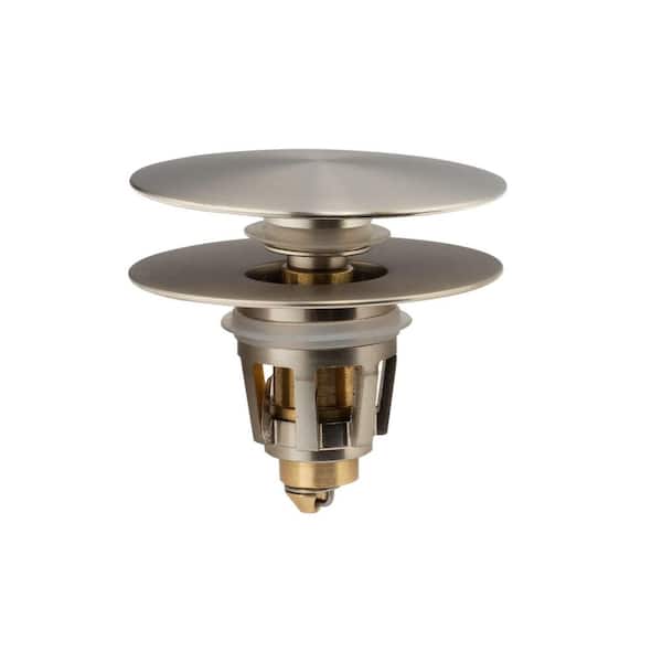 Brushed Nickel Bathroom Sink Drain Stopper for Vessel Sink Lavatory Vanity, Sink Drain Strainer 2.5 in. x 2.5 in. x 2 in