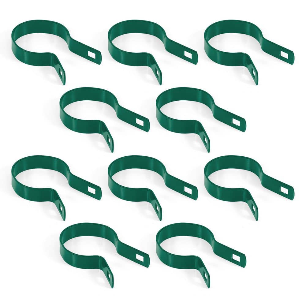 2-3/8 in. Chain Link Fence Green Galvanized Steel Tension Band with Bolt and Nut (Pack of 10) price history on PriceWatchPro