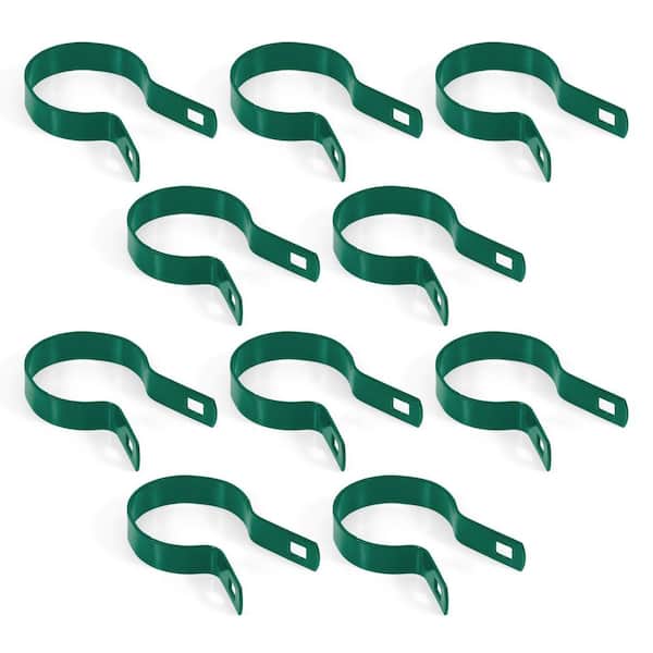 Fencer Wire 2-3/8 in. Chain Link Fence Green Galvanized Steel Tension ...
