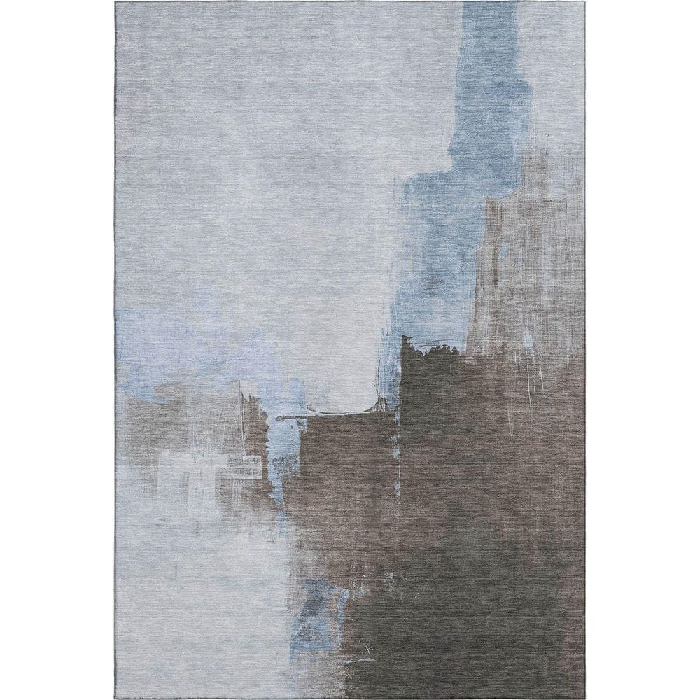 Mayfield Premium Machine Washable Abstract AMF1332 Sky 3 ft. x 4 ft. Area Rug price history on PriceWatchPro