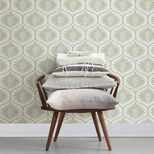 Green Vinyl Peel & Stick Washable Wallpaper Roll (Covers 30.75 Sq. Ft.)