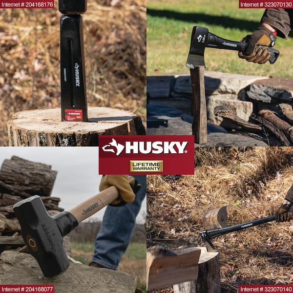 Husky 8 lbs. Splitting Maul Guarded with 36 in. Fiberglass Handle