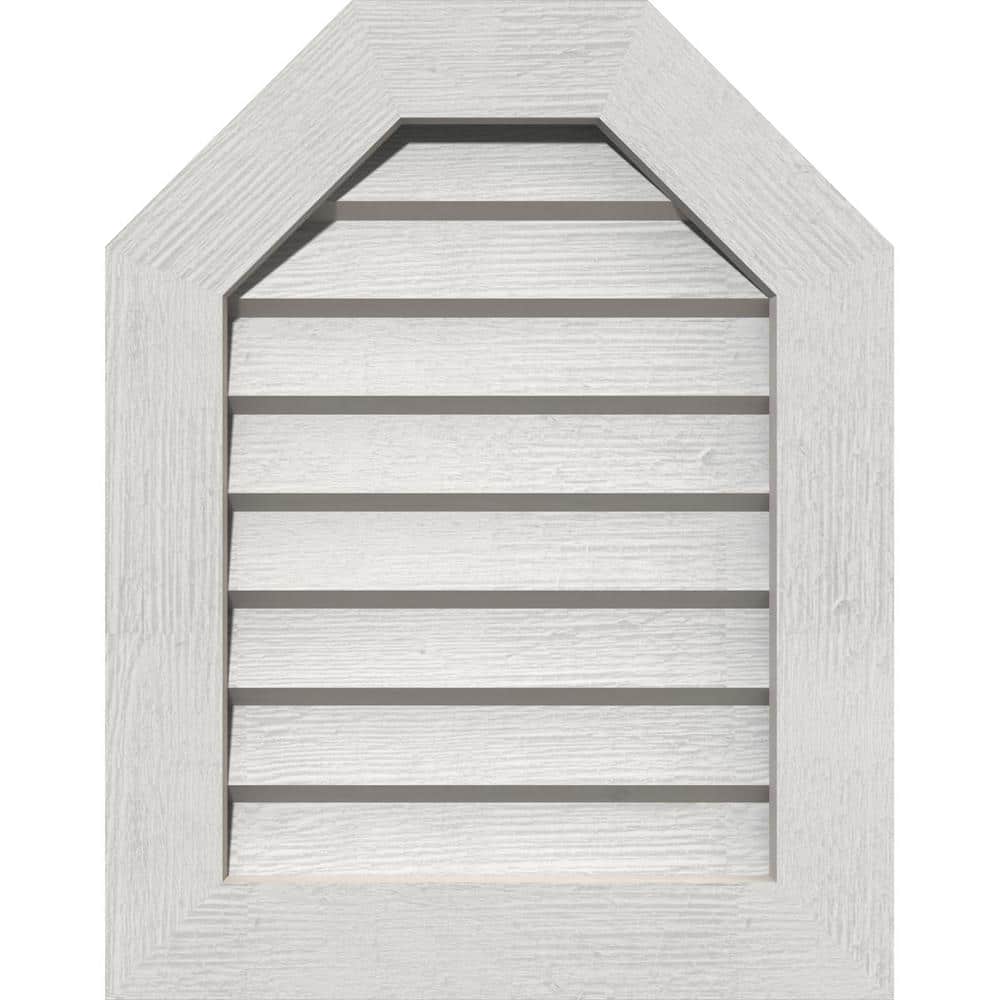 "17"" x 17"" Octagon Primed Rough Sawn Western Red Cedar Wood Gable Louver Vent Non-Functional" price history on PriceWatchPro
