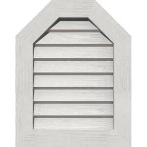 17'' x 17'' Octagon Primed Rough Sawn Western Red Cedar Wood Gable Louver Vent Non-Functional