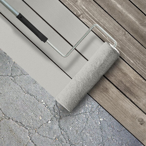1 gal. #PPU24-16 Titanium Low-Lustre Enamel Interior/Exterior Porch and Patio Floor Paint