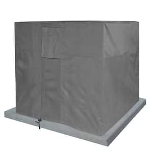 Grey Air Condition Heavy-Duty Weatherproof Protector Cover