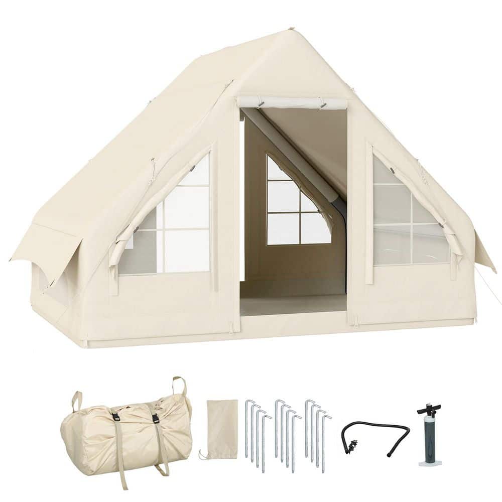 9.84 ft. x 78.7 ft. Inflatable Camping Tent with Hand Pump, Easy Setup with
