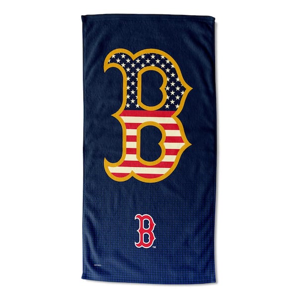 THE NORTHWEST GROUP MLB Multi-Color Red Sox Celebrate Series Printed Cotton/Polyester Blend Beach Towel