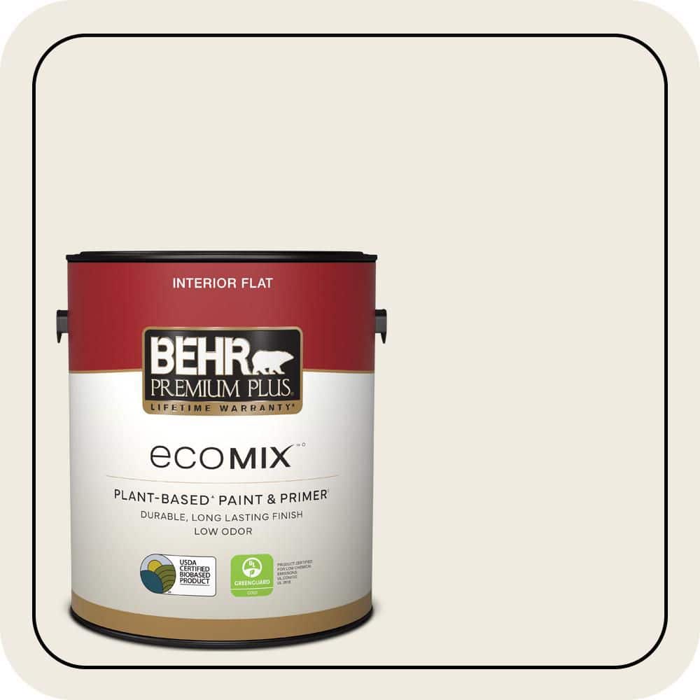1 gal. #PWN-51 Villa White Flat EcoMix Plant-Based Interior Paint & Primer price history on PriceWatchPro