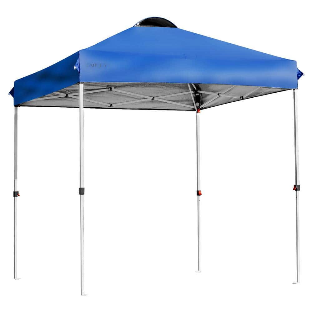 HOLIDAY 6冊 Costway 6 ft. L x 6 ft. W Blue Pop Up Canopy Tent