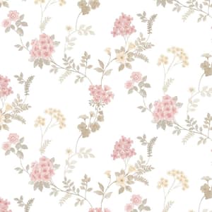 Grand Floral Shades of Blue Vinyl Wallpaper (Covers 55 sq. ft.)