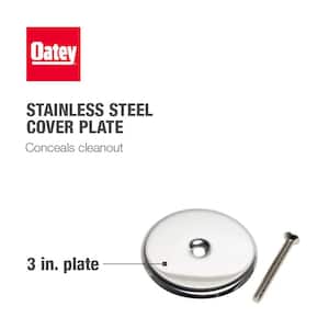 3 in. Stainless Steel Flat Cleanout Cover Plate