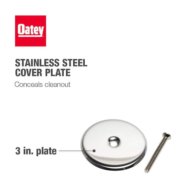 3 in. Stainless Steel Flat Cleanout Cover Plate