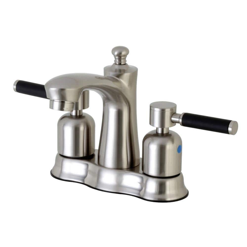 Kaiser 4 in. Centerset Double Handle Bathroom Faucet in Brushed Nickel price history on PriceWatchPro