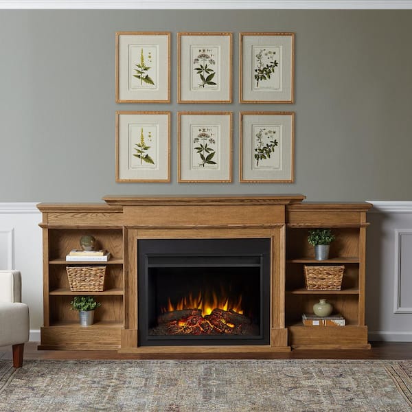 Real Flame Ashton 92 In Freestanding, Real Flame Fireplace Tv Console