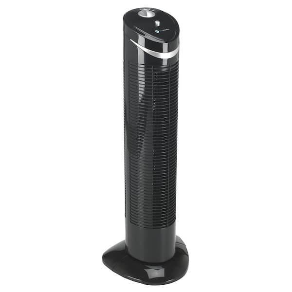 29 in. 3-Speed Oscillating Tower Fan with Slim and Lightweight Design in Black