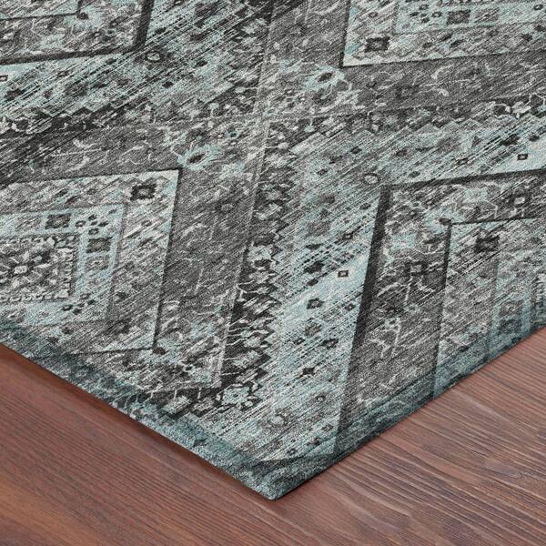 Chantille Machine Washable Indoor/Outdoor Abstract ACN2699 Gray 10 ft. x 14 ft. Area Rug