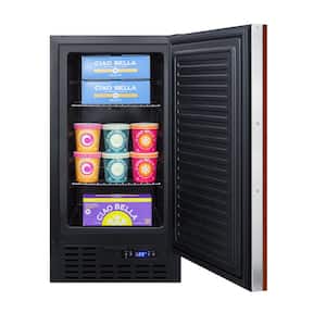 2.7 cu. ft. Frost Free Mini Upright Freezer with Panel-Ready Door in Black