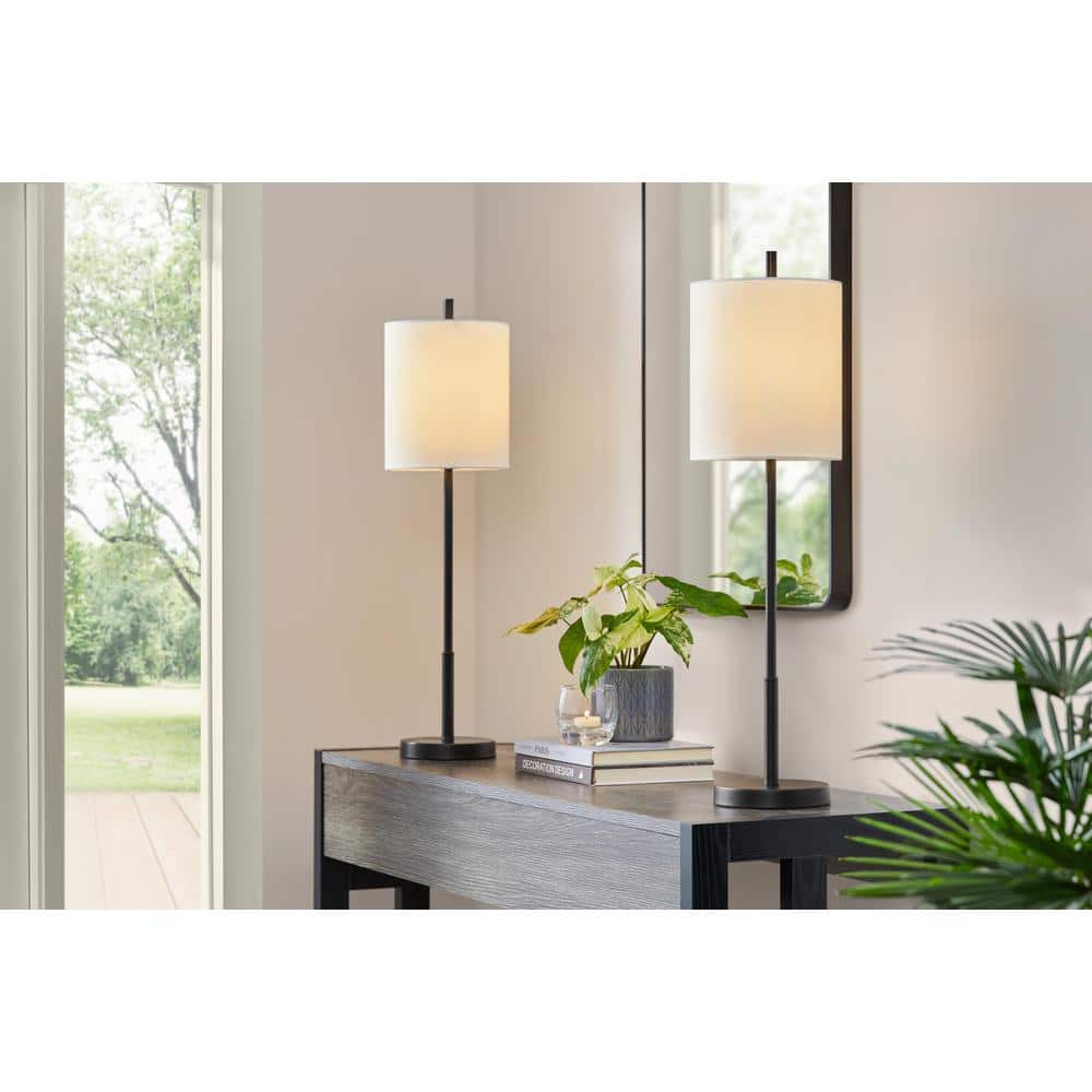 Biscayne 28 in. 1-Light Black Buffet Lamps (set of 2) price history on PriceWatchPro