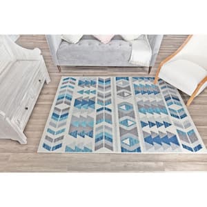 Miko Mixed Berry Blue 8 ft. x 10 ft. Area Rug