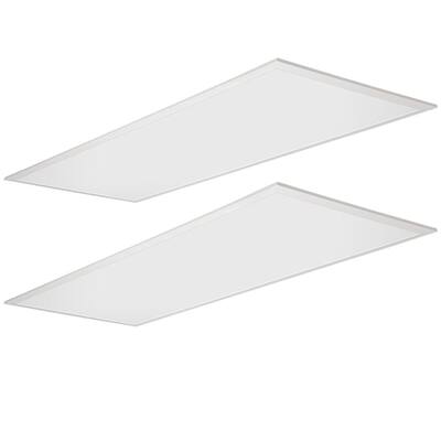 2 ft. x 4 ft. Lumen Boost Color Selectable Integrated LED Flat Panel Light 5000 to 6250 Lumen 120-277V Dimmable (2-Pack)