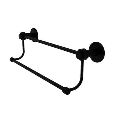 Mercury Collection 30 in. Double Towel Bar in Matte Black
