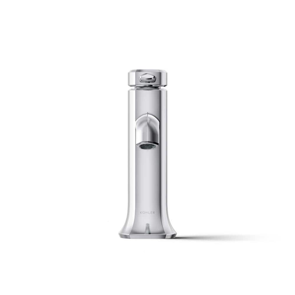 Polished Chrome Single-Handle Bathroom Sink Faucet with Drain Assembly