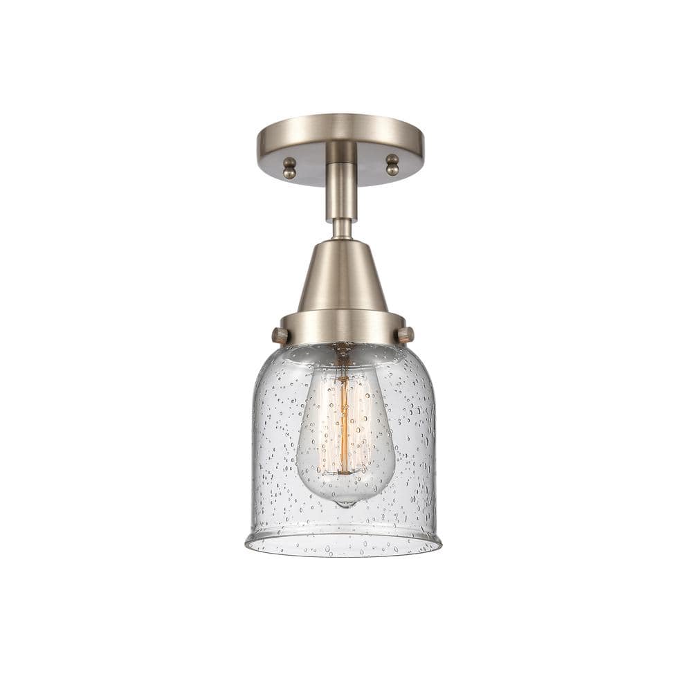 Bell 5 in. 1-Light Brushed Satin Nickel, Seedy Flush Mount with Seedy Glass Shade price history on PriceWatchPro