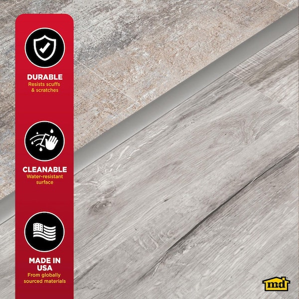 M-D Building Products 1 3/4 in. X 36 in. Warm Gray Aluminum T