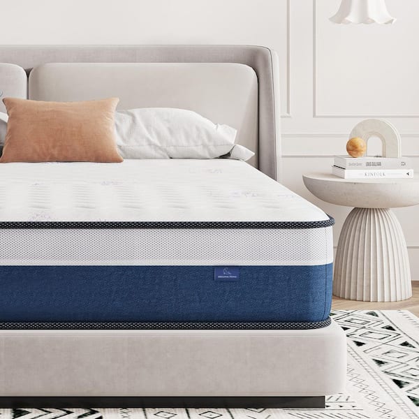 Queen Medium Innerspring Hybrid 12 in. Mattress with Memory Foam, Mattress in a Box