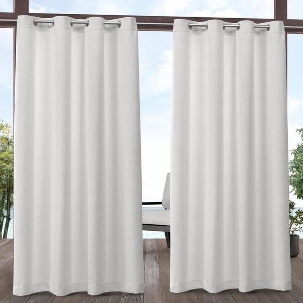 Exclusive Home Curtains Aztec White 54 In W X 108 L Grommet Top Indoor Outdoor Curtain Panel Set Of 2 Eh8390 08 108g The Depot Exclusive Home Curtains Aztec White 54, Shade Panels Outdoor