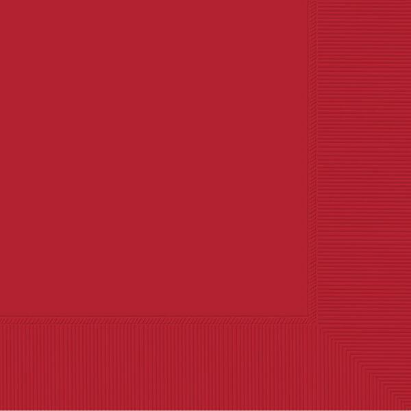 Amscan Luncheon Napkins Party Supplies 6.5 X 6.5 Redwhite 