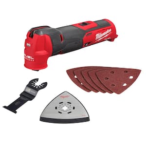 M12 FUEL 12V Lithium-Ion Cordless Oscillating Multi-Tool with Nitrus Carbide Oscillating Tool Blades (2-Pack)
