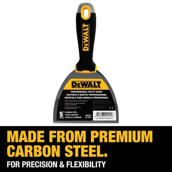 DEWALT 3 in. Carbon Steel Joint Knife with Soft Grip Handle