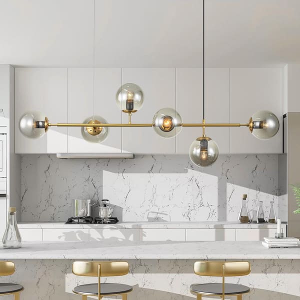 6 - Light Kitchen Island Globe deals Pendant