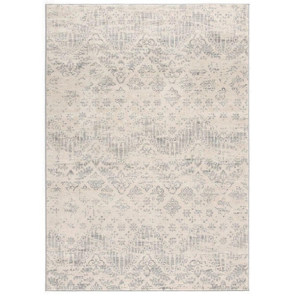 Havana Ivory 2 ft. x 3 ft. 3 in. Traditional Distressed Doormat Area Rug Entrance Floor Mat