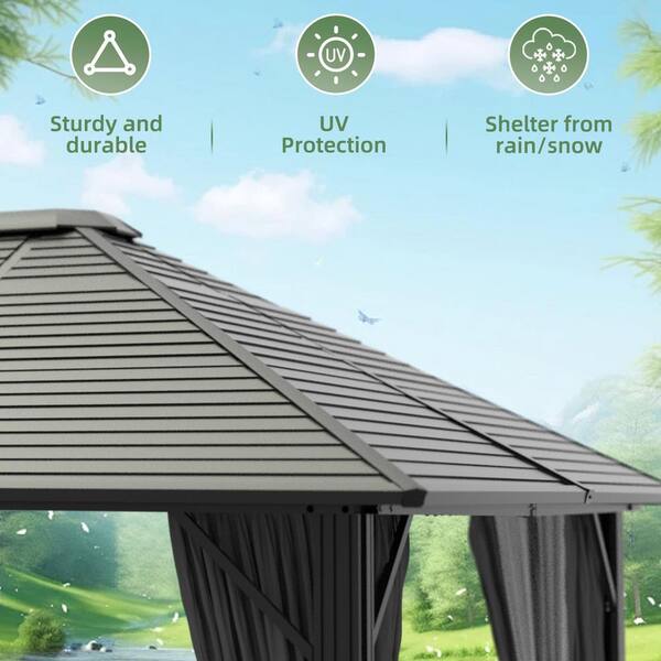 Have a question about VEIKOUS 12 ft. W x 10 ft. L x 8.7 ft