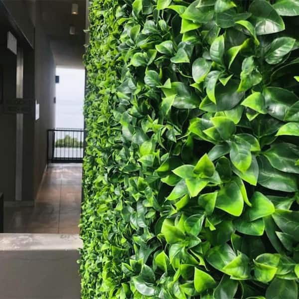 Ejoy 20 in. H x 20 in. W GorgeousHome Artificial Boxwood Hedge Greenery Panels (JasmineLeaf_12-pc)