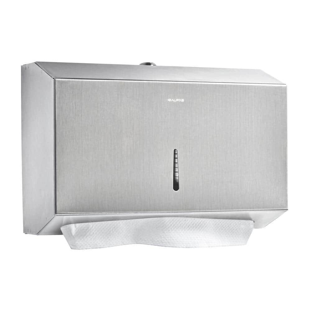 Stainless Steel Brushed C-Fold/Multi-Fold Commercial Paper Towel Dispenser,
