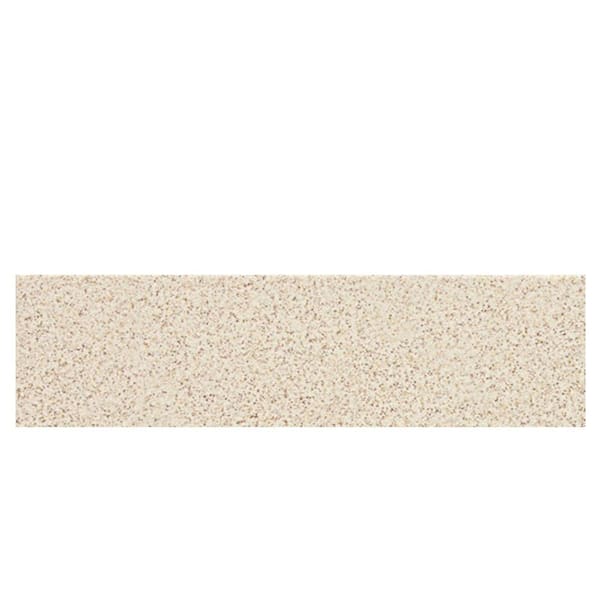 Daltile Colour Scheme Biscuit Speckled 3 in. x 12 in. Porcelain Bullnose Floor and Wall Tile