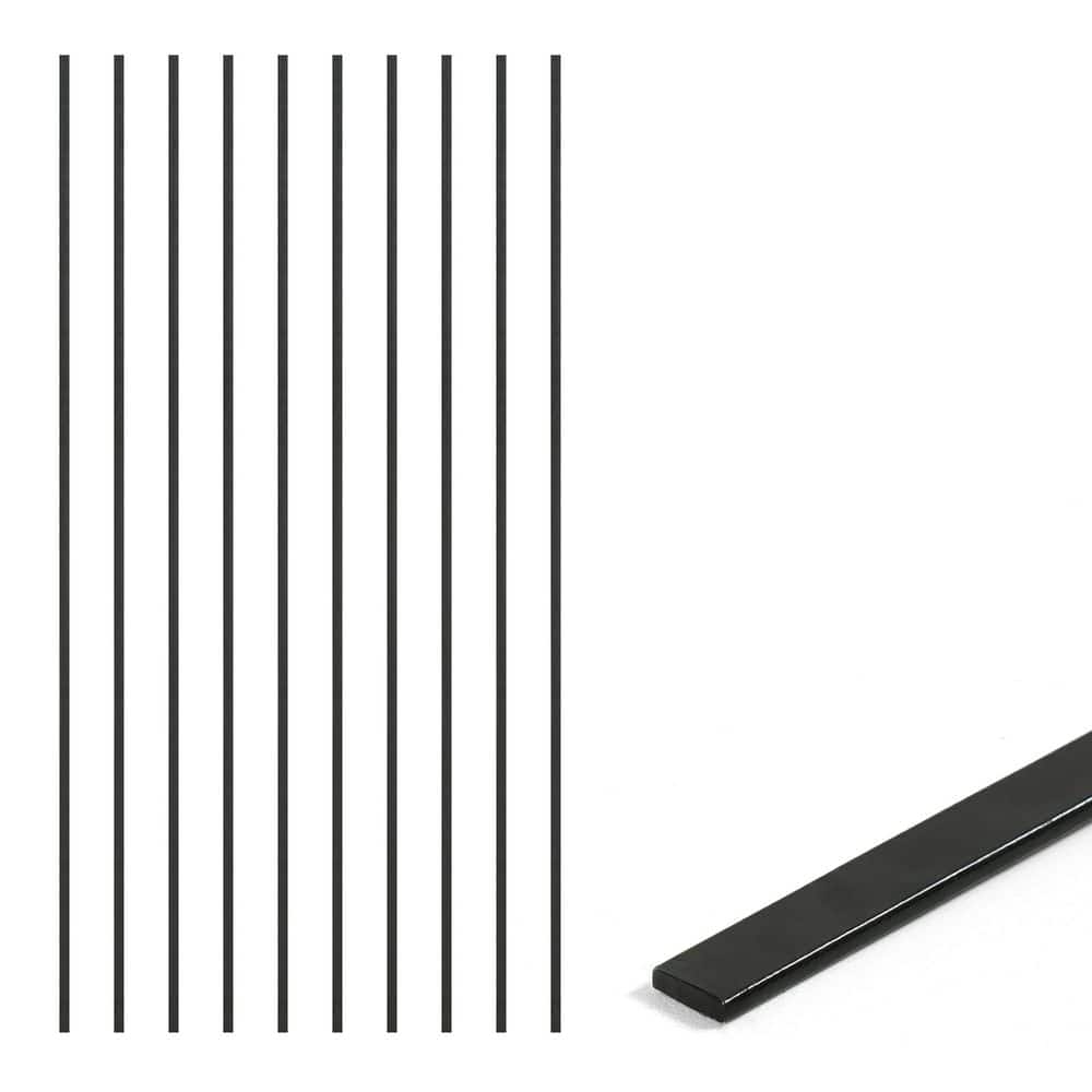 48 in. Chain Link Fence Black Galvanized Steel Flat Tension Bar (Pack of 10) price history on PriceWatchPro