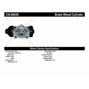 Drum Brake Wheel Cylinder-w/o ABS Rear Centric 134.42004