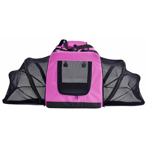 Gold Series Mini Expandable Airline Capable Pet Carrier - Low Profile, Soft  Sided Premium Tote - Charcoal Ash