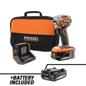 18V SubCompact Brushless Cordless 3/8 in. Impact Wrench Kit with 2.0 Ah Battery, 18V Charger, and Extra 2.0 Ah Battery