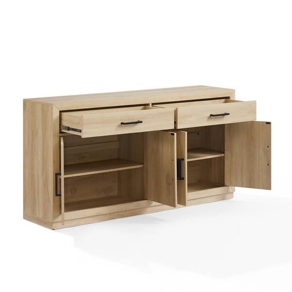 CROSLEY FURNITURE Isla Ash MDF 60.13 in. Sideboard CF4223-AH - The