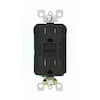 Leviton 15 Amp 125-Volt Duplex SmarTest Self-Test SmartlockPro Tamper Resistant GFCI Outlet, Black GFTR1-KE R95-GFTR1-0KE