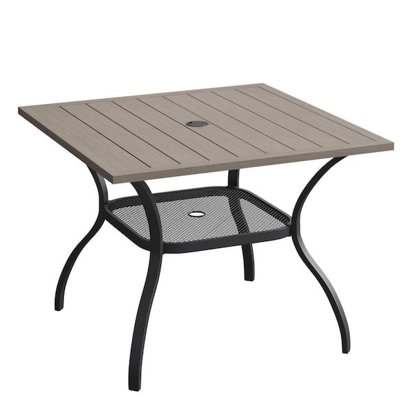 http southnext.us wrought-iron-patio-tables-with-umbrella-hole.html MFSTUDIO 5 Pcs Patio Dining Set fo 4, 42