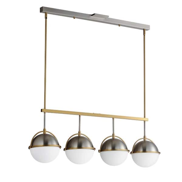 Duke 4-Light Satin Linear Pendant Light
