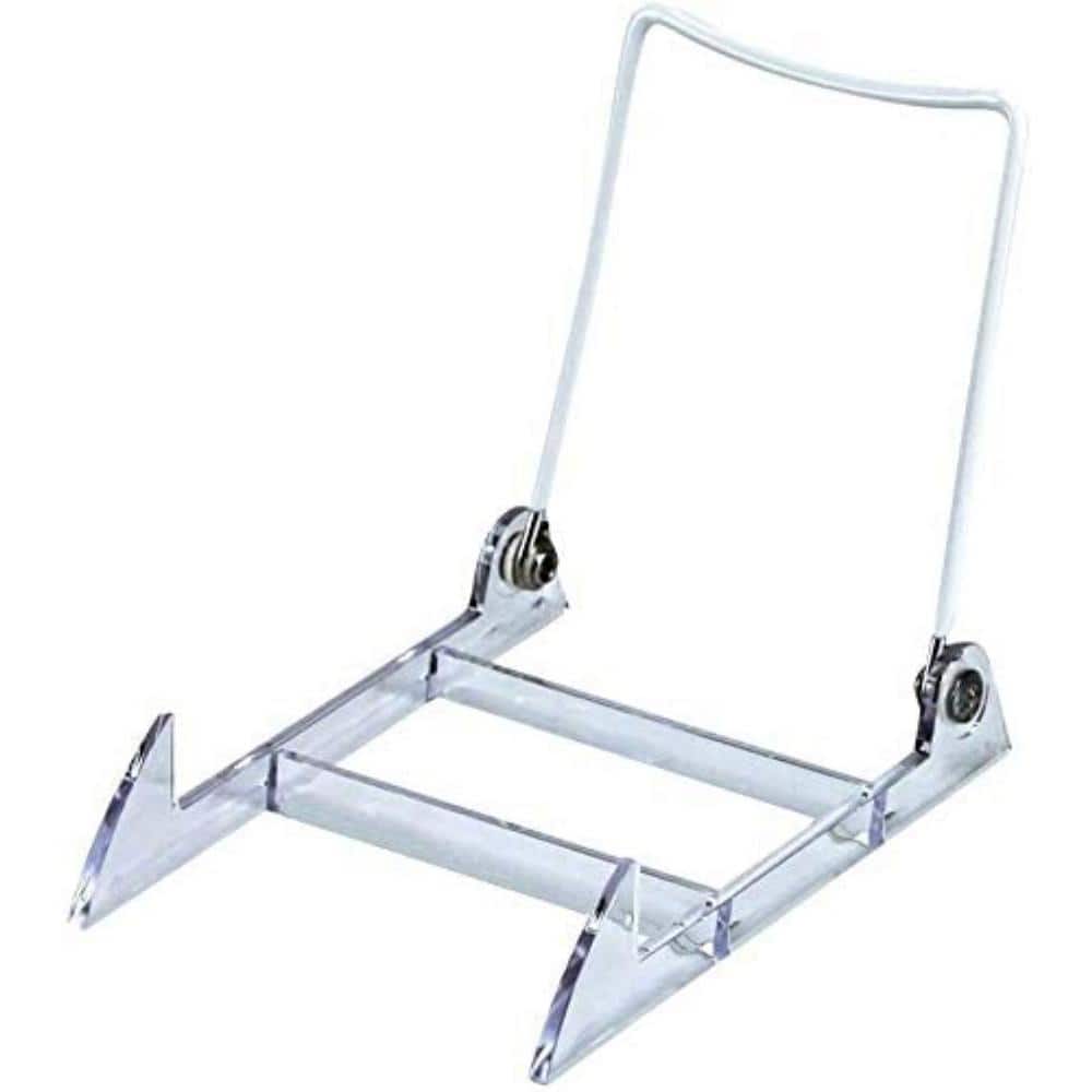 Only Hangers Adjustable Acrylic Wire Display Stands 3.25 in. W x 5 in. D x 4.25 in. D (12-Pack)